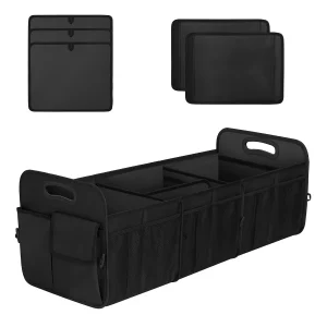 Extra Large Waterproof Non Slip Foldable Car Trunk Organizer Storage Bag Black