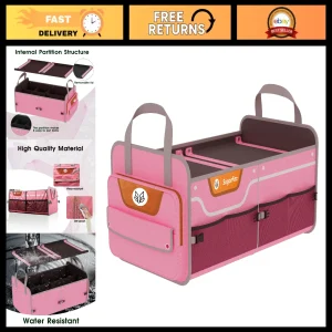 Heavy Duty Waterproof Car Trunk Organizer, 70L Foldable SUV Storage, Anti-Slip B