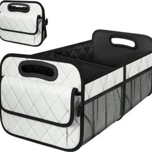 Heavy Duty Car Trunk Organizer 70L Waterproof Foldable SUV Storage 6 Pocket