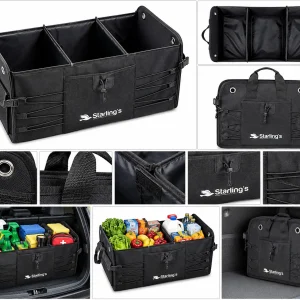Starling's Car Trunk Organizer Heavy Duty Foldable Cargo Storage Bin Brand New